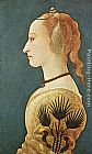 Famous Lady Paintings - Portrait of a Lady in Yellow